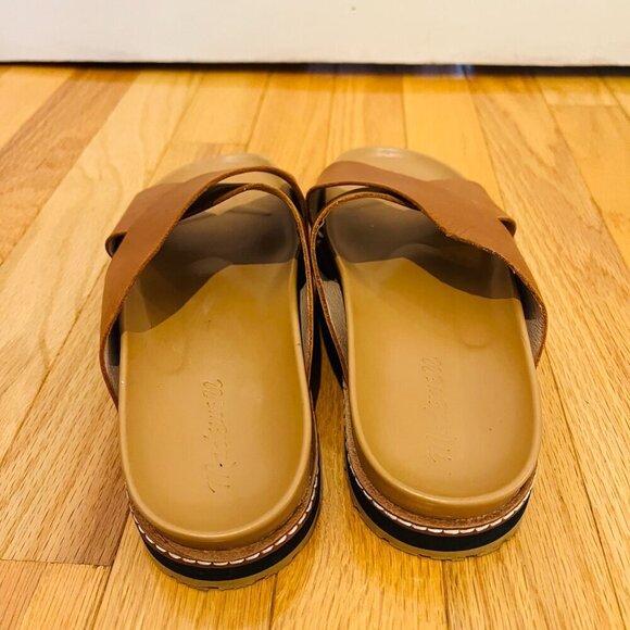 MADEWELL The Dayna Lugsole Slide Sandal in Leather Size 7.5 in EUC - Picture 11 of 16